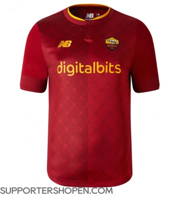 AS Roma Hemma Matchtröja 2022-23 Kortärmad